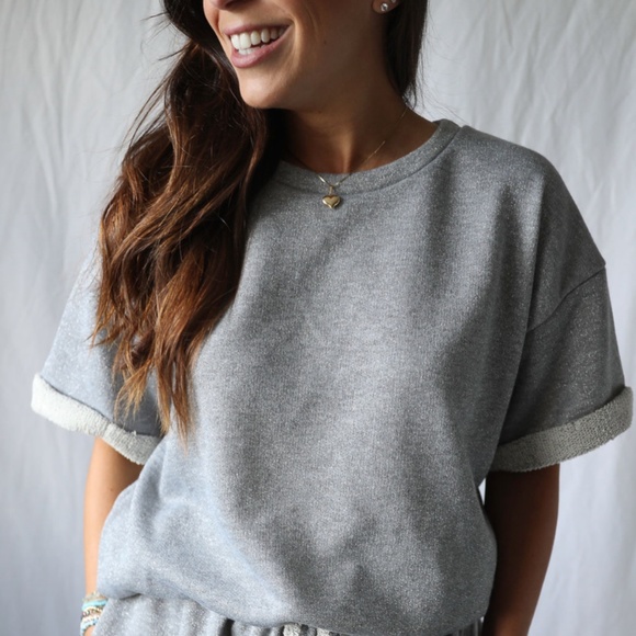 French Terry Two Piece Shorts Set - Picture 2 of 5